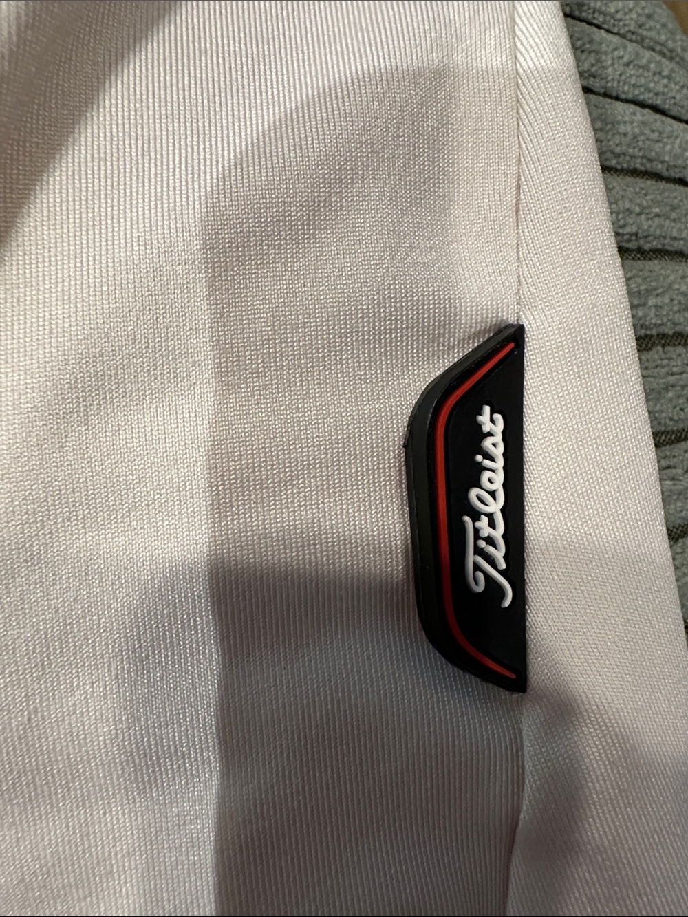 Titleist Women's Long-Sleeve Polo - White with Black Accent - Picture 3 of 4